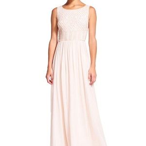 Adrianna Papell Embellished Bodice Chiffon Gown